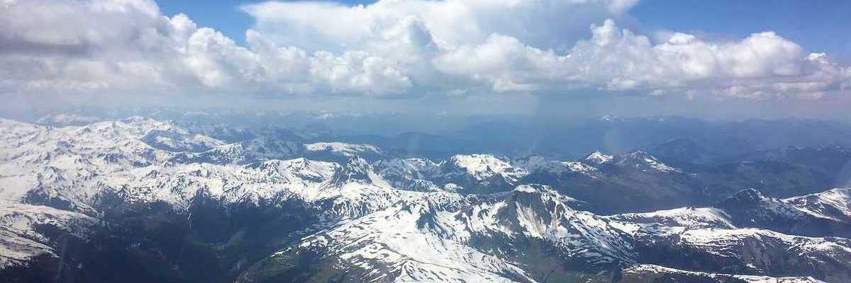 Flugwegposition um 12:45:57: Aufgenommen in der Nähe von Mittersill, Österreich in 3136 Meter